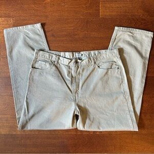 Calvin Klein Men’s Easy Fit Jeans in Khaki, 5 Pocket, Size W42 L32, NWOT